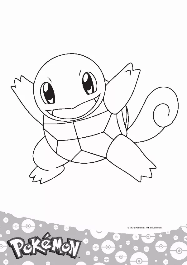Squirtle Colouring Sheet